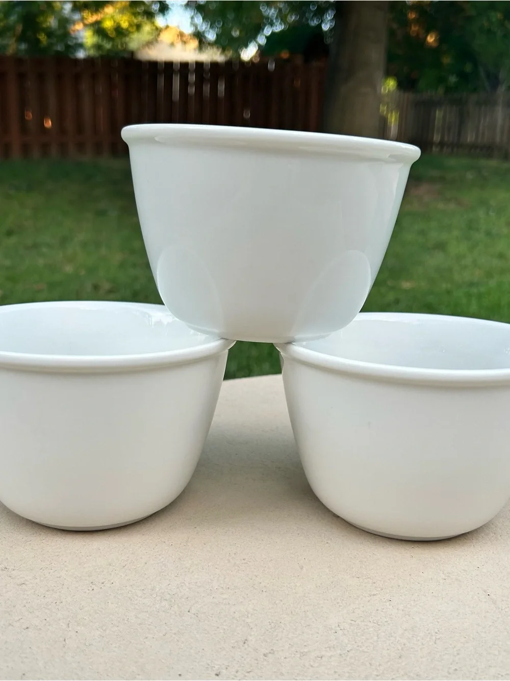 Crate & Barrel Porcelain Soup Bowls Set of 3